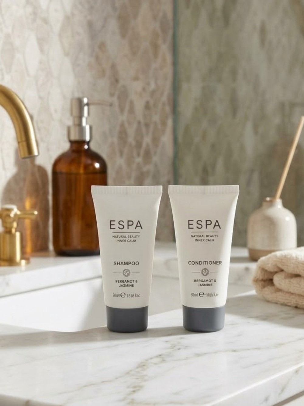 ESPA Bergamot & Jasmine Shampoo and Conditioner Travel Duo